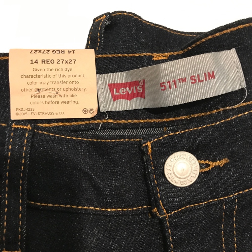 Levi’s 511 dark denim jeans juniors - size 14 regular
